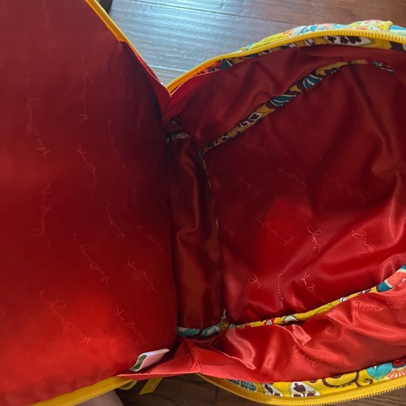 Vera Bradley Provencal Yellow Floral Paisley Backpack - Picture 6 of 10